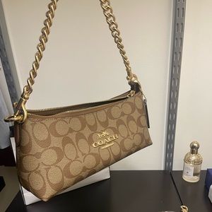 Coach Charlotte Shoulder bag in signature canvas